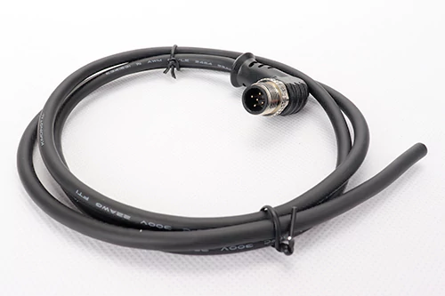 M12工业圆形防水连接电缆3-17Pin预铸成型防水线缆单双直弯公母头连接器线束