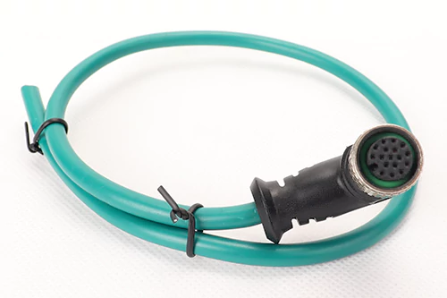 M12工业圆形防水连接电缆3-17Pin预铸成型防水线缆单双直弯公母头连接器线束